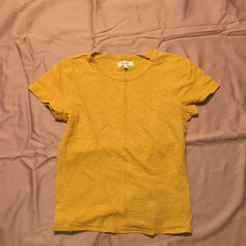 Madewell mustard tee